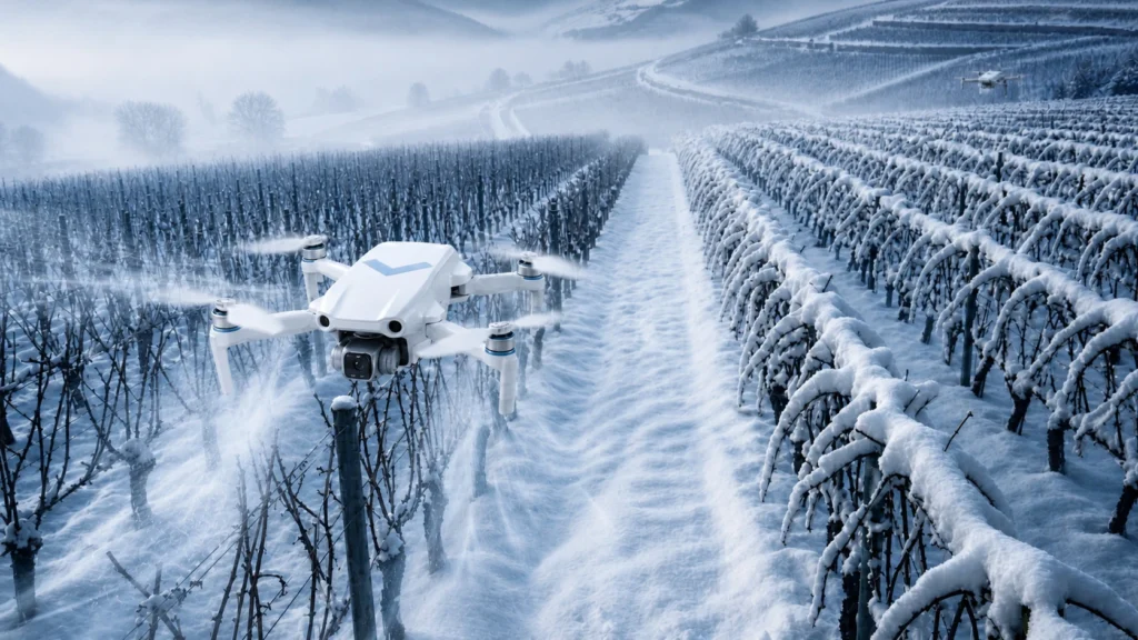 Frost prevention on orchards