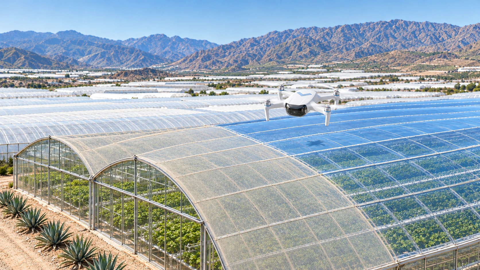 Drone Cleaning for Greenhouses