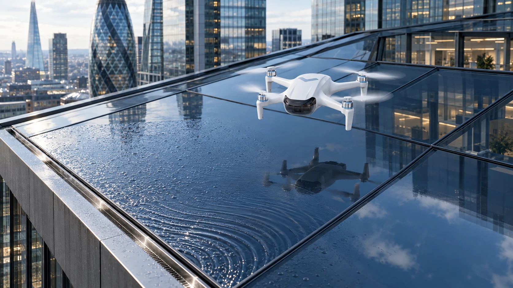 Façade Drone Cleaning
